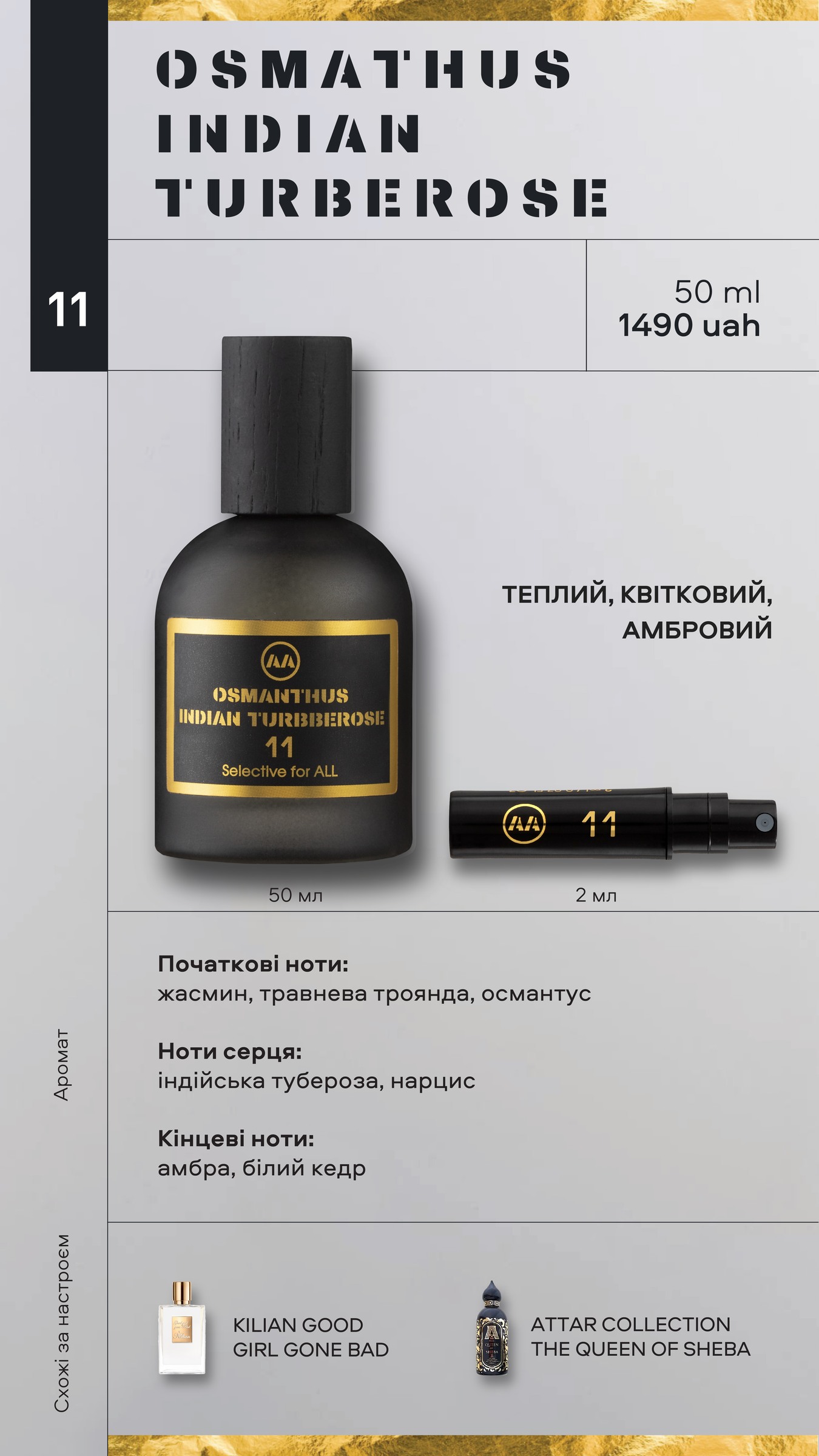OSMANTHUS INDIAN TUBEROSE — парфуми Amazing Aroma