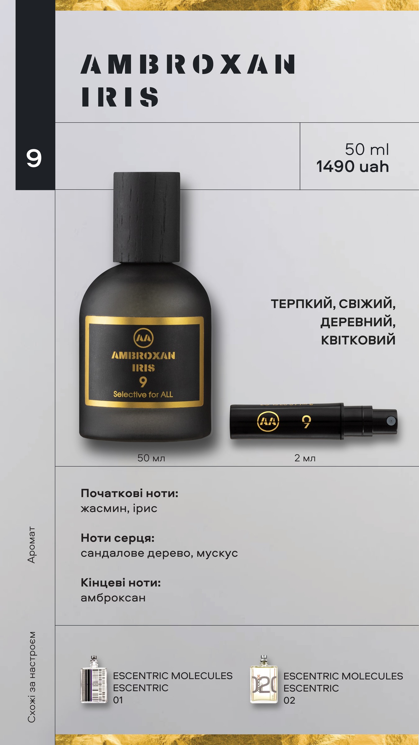 AMBROXAN IRIS — парфуми Amazing Aroma